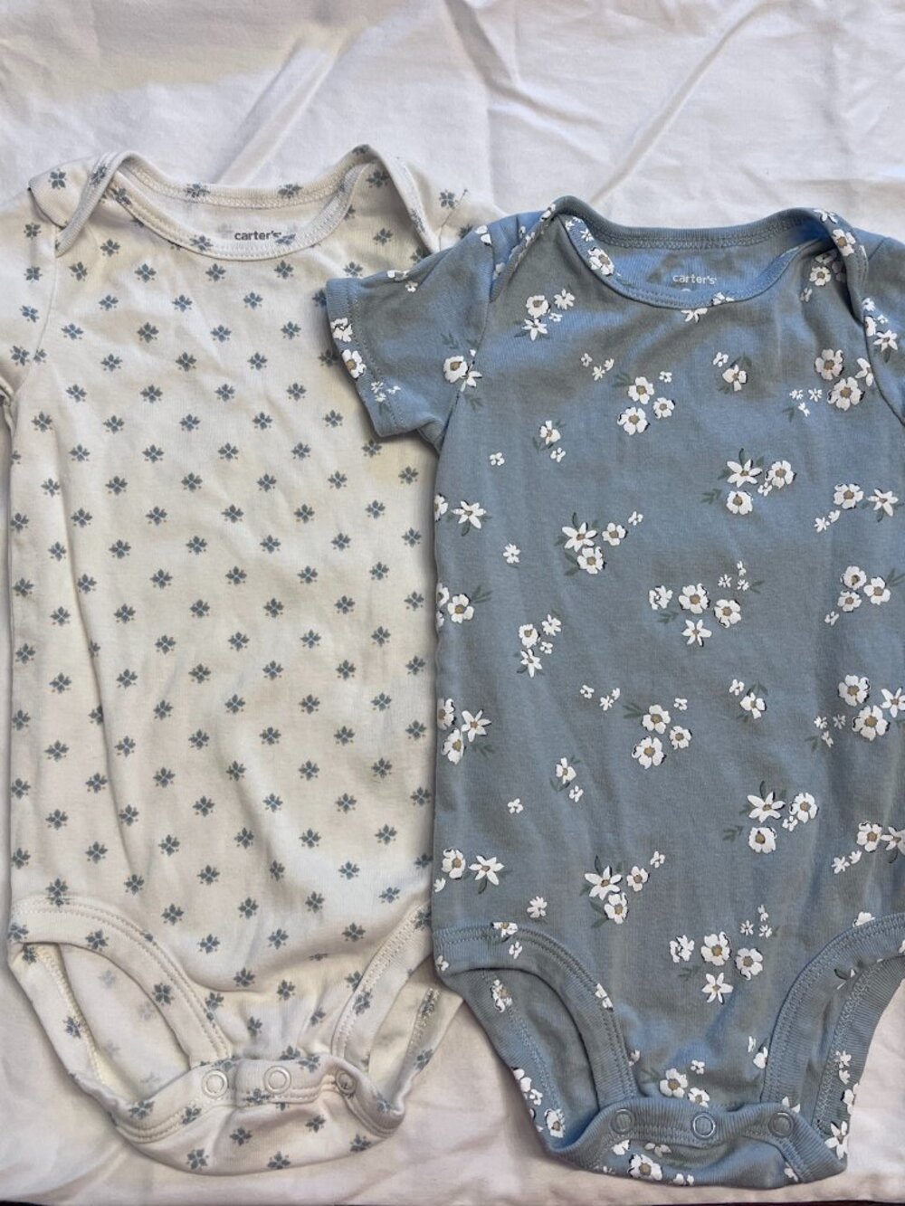 Carter's Baby Girl Floral Short-Sleeve Bodysuit Set - 2 Pack - 9 months
